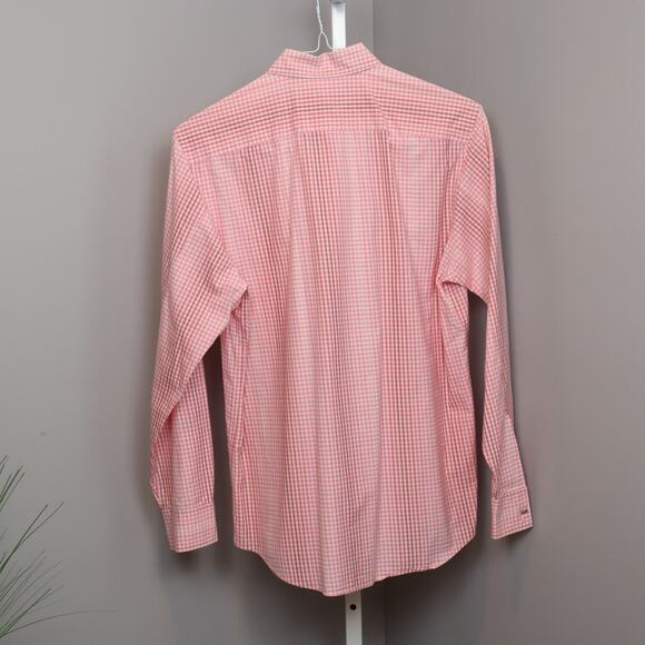 Michael Kors Men’s Pink Gingham Check Shirt – Size Small - Picture 2 of 6